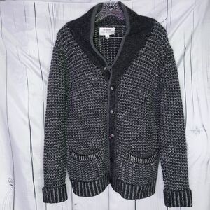 Rag & Bone Neiman Marcus Men's Button-Up Waffle-Knit Cardigan Sweater
